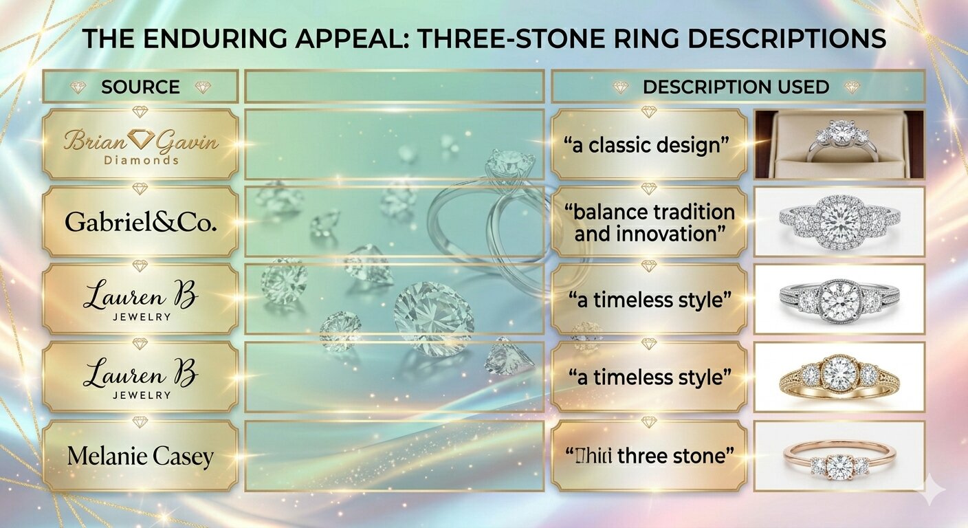 three stone ring descriptions